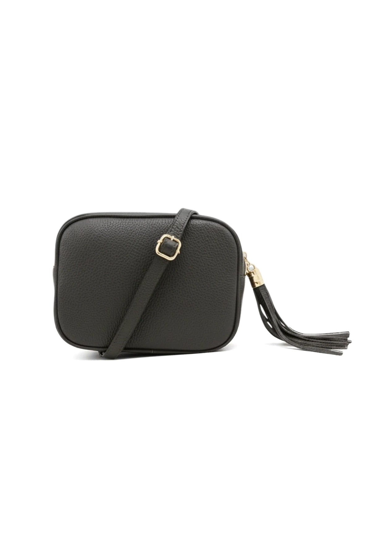 Italian Genuine Leather Crossbody Bag with Tassel Zipper image 16