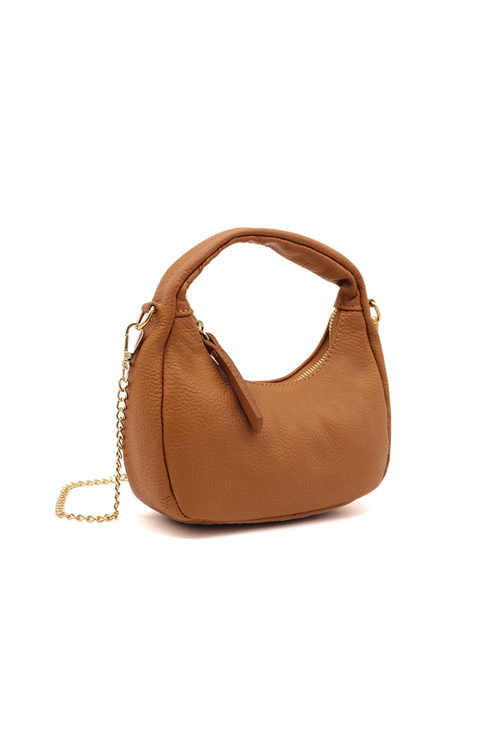 Chic Genuine Italian Leather Crossbody Bag with Elegant Chain Strap image 2