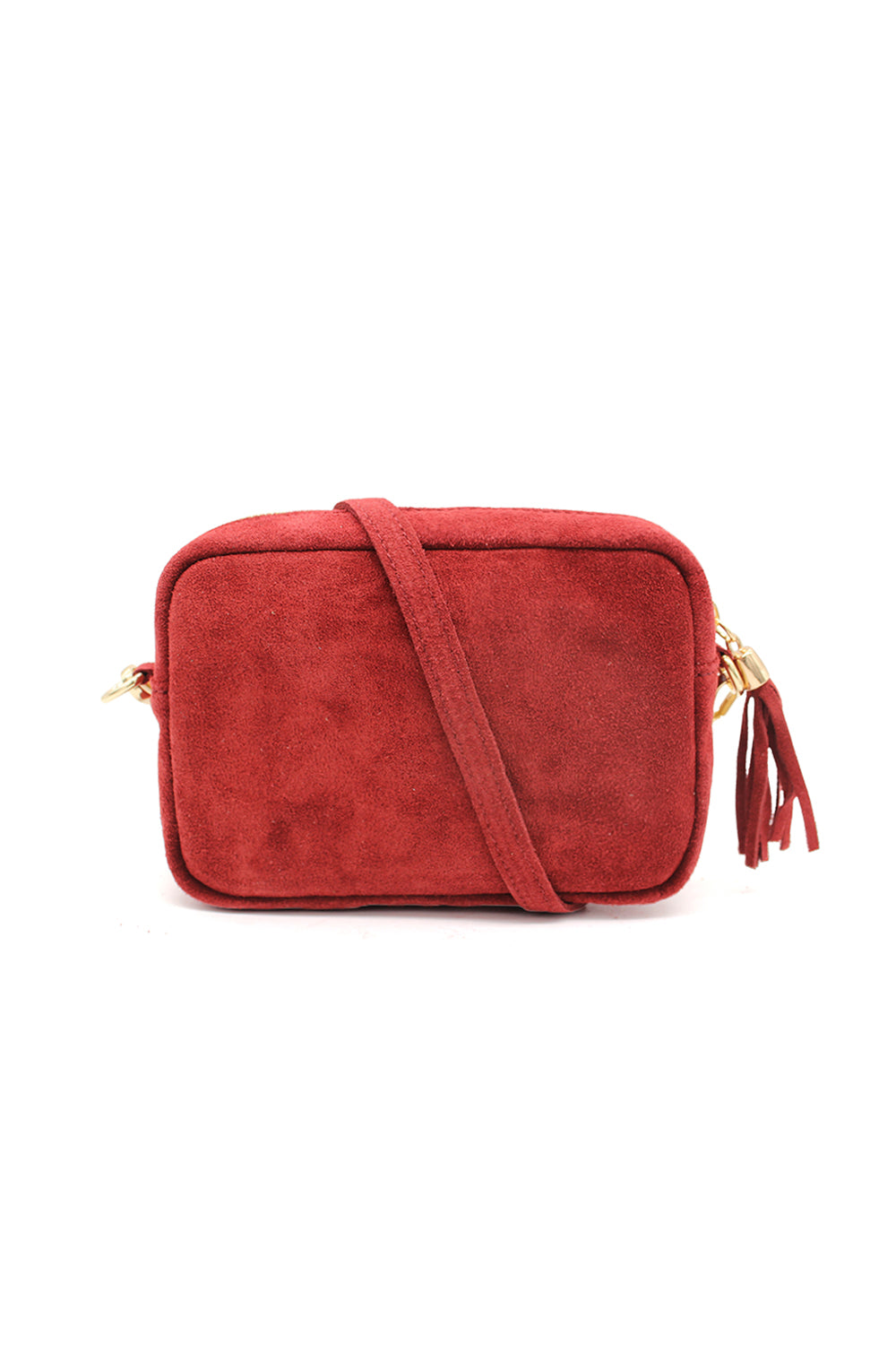 Casual Italian Genuine Suede Crossbody Bag with Tassel Zipper Closure image 3