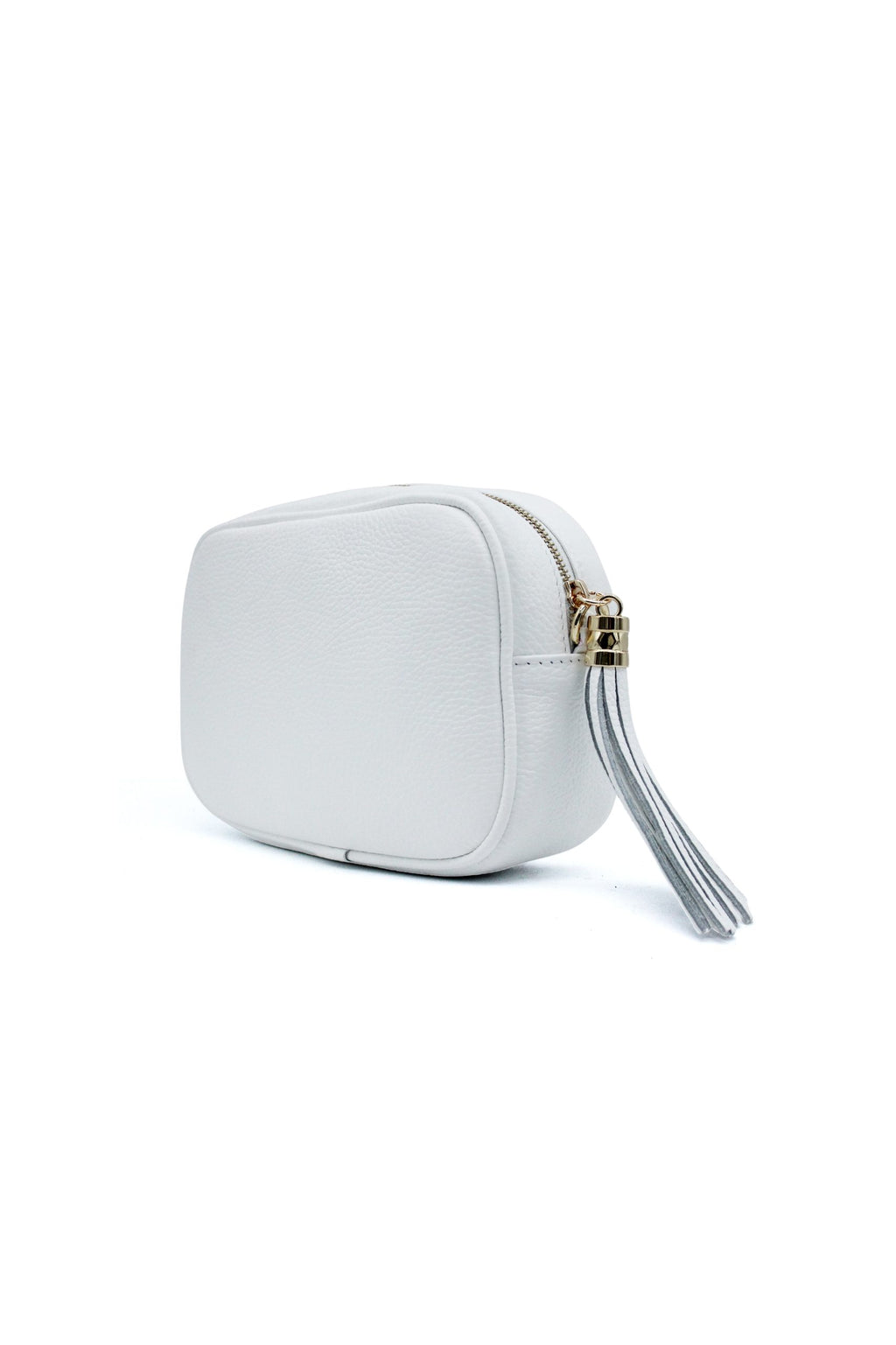 Italian Genuine Leather Crossbody Bag with Tassel Zipper image 24