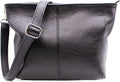 Small Genuine Practical Italian Leather Shoulder Messenger Handbag - Black image