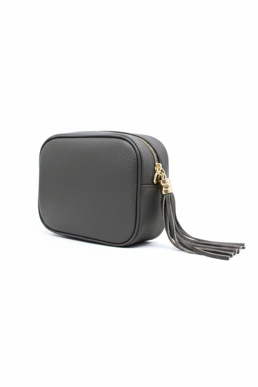 Italian Genuine Leather Crossbody Bag with Tassel Zipper image 17