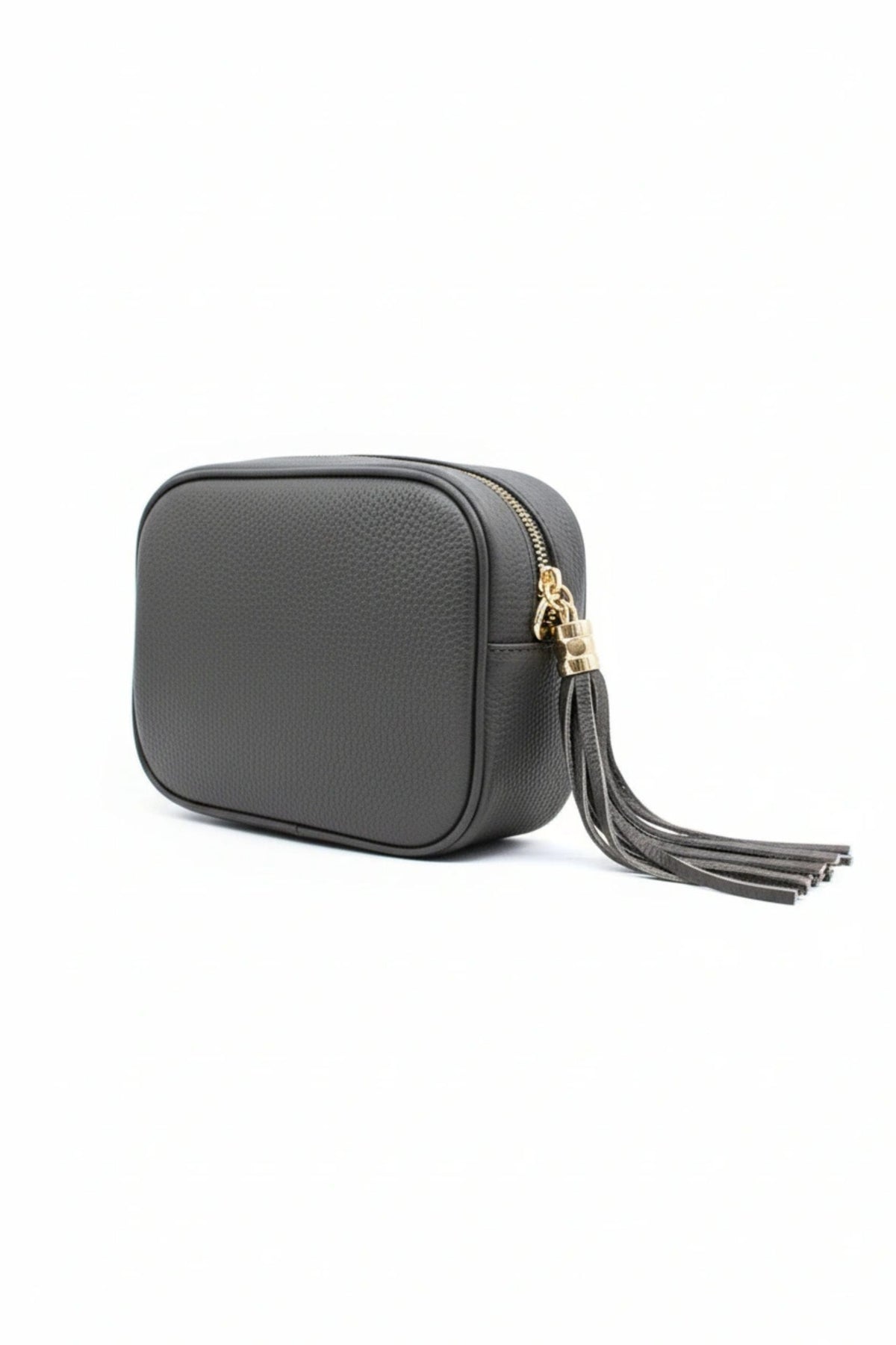 Italian Genuine Leather Crossbody Bag with Tassel Zipper image 17