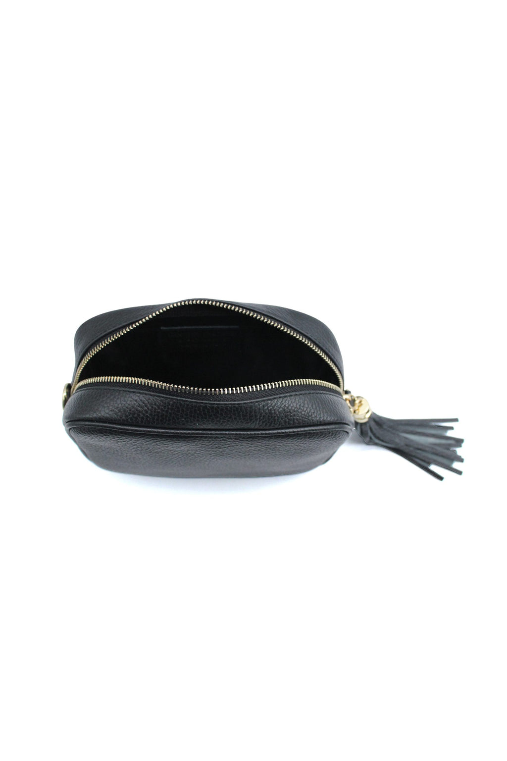 Italian Genuine Leather Crossbody Bag with Tassel Zipper image 13
