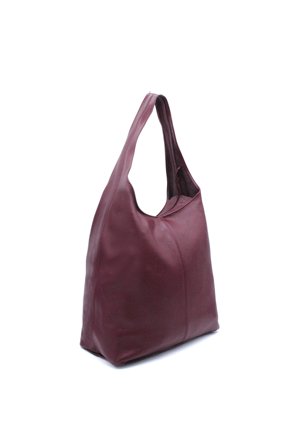 Genuine Italian Leather Minimalist Shoulder Tote Bag with Spacious Design image 5