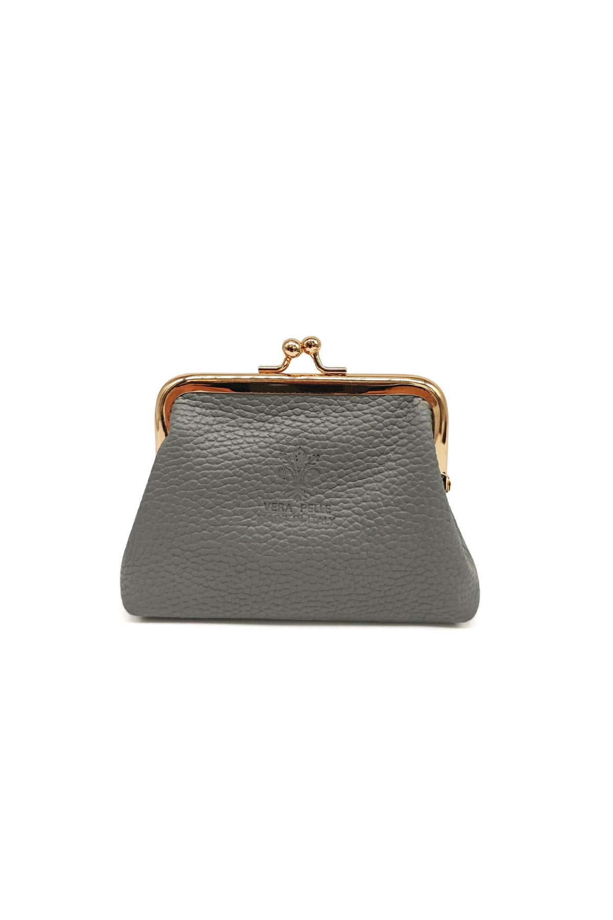 Genuine Italian Leather Coin Purse with Kiss Lock Frame image 38