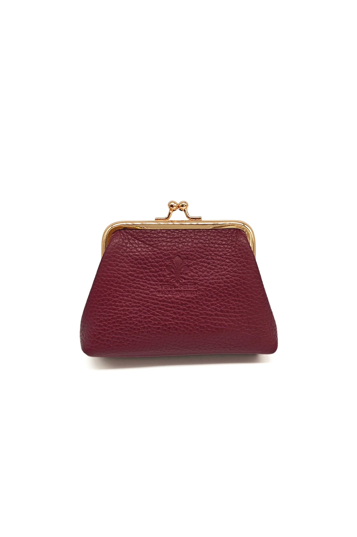 Genuine Italian Leather Coin Purse with Kiss Lock Frame image 26