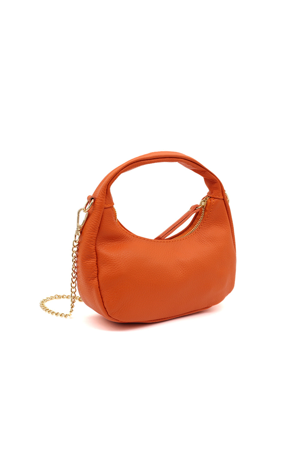 Chic Genuine Italian Leather Crossbody Bag with Elegant Chain Strap image 10