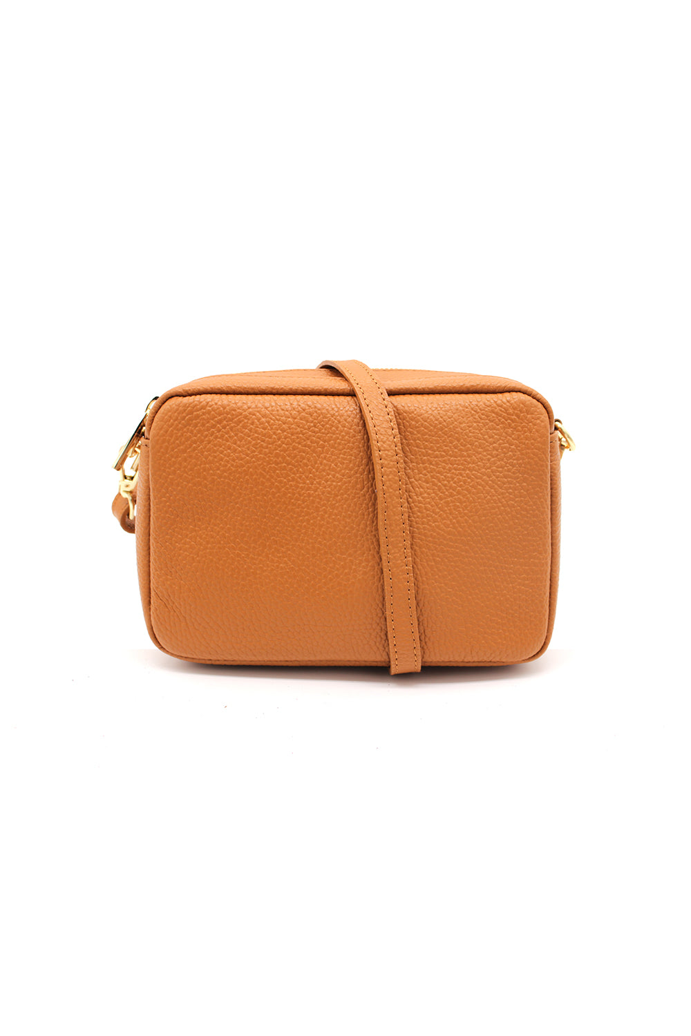 Italian Genuine Leather Crossbody Bag with Double Zipper Compartments image 11