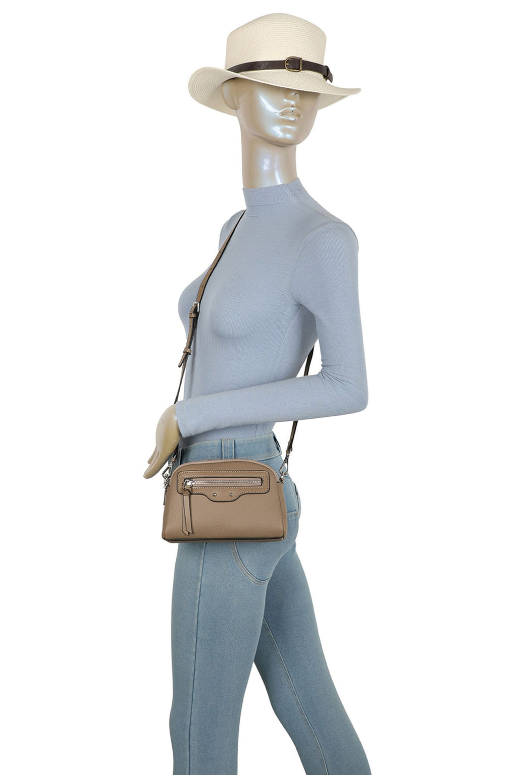 Genuine Leather Small Travel Crossbody Shoulder Bag image 6