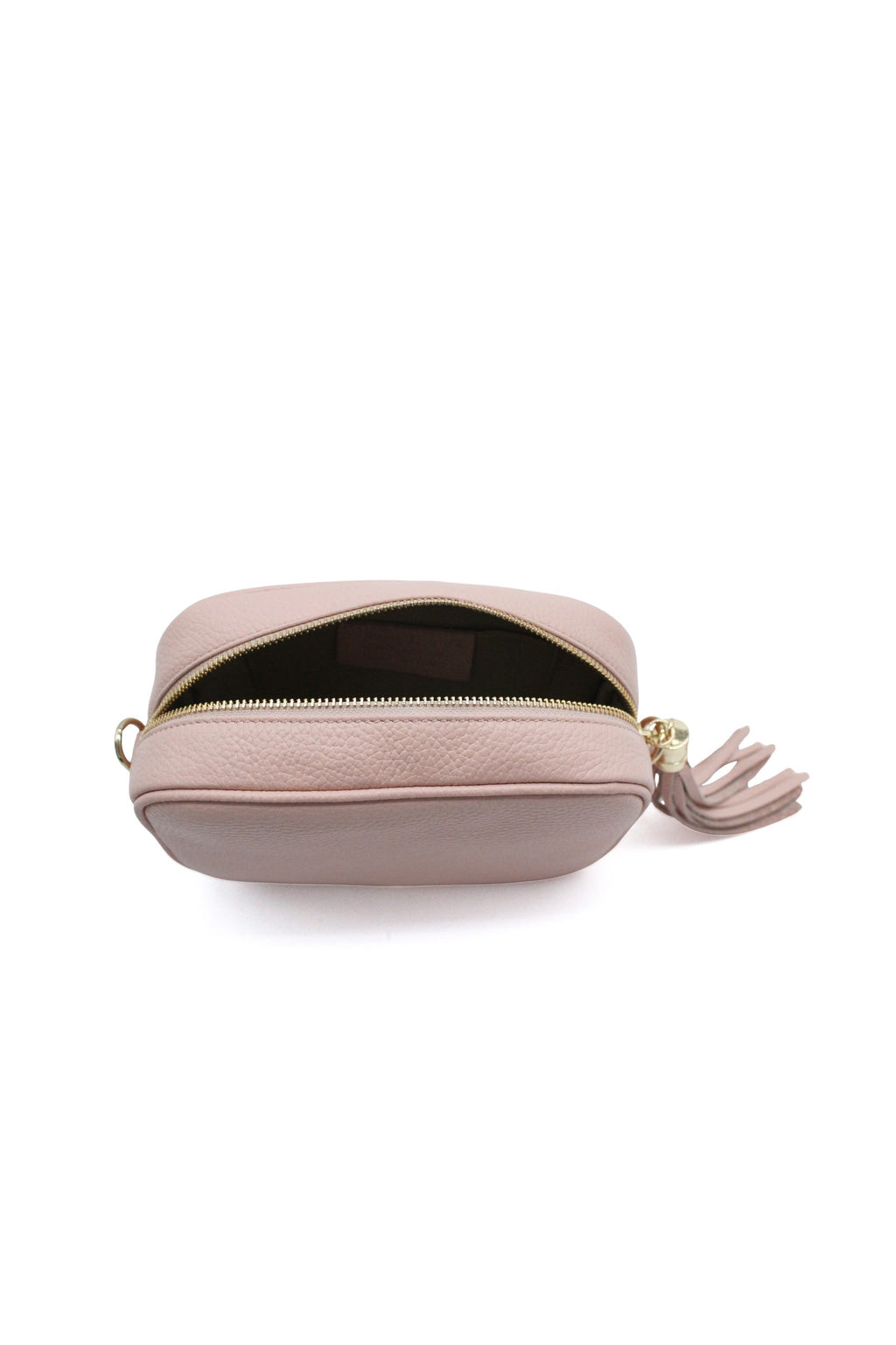 Italian Genuine Leather Crossbody Bag with Tassel Zipper image 28