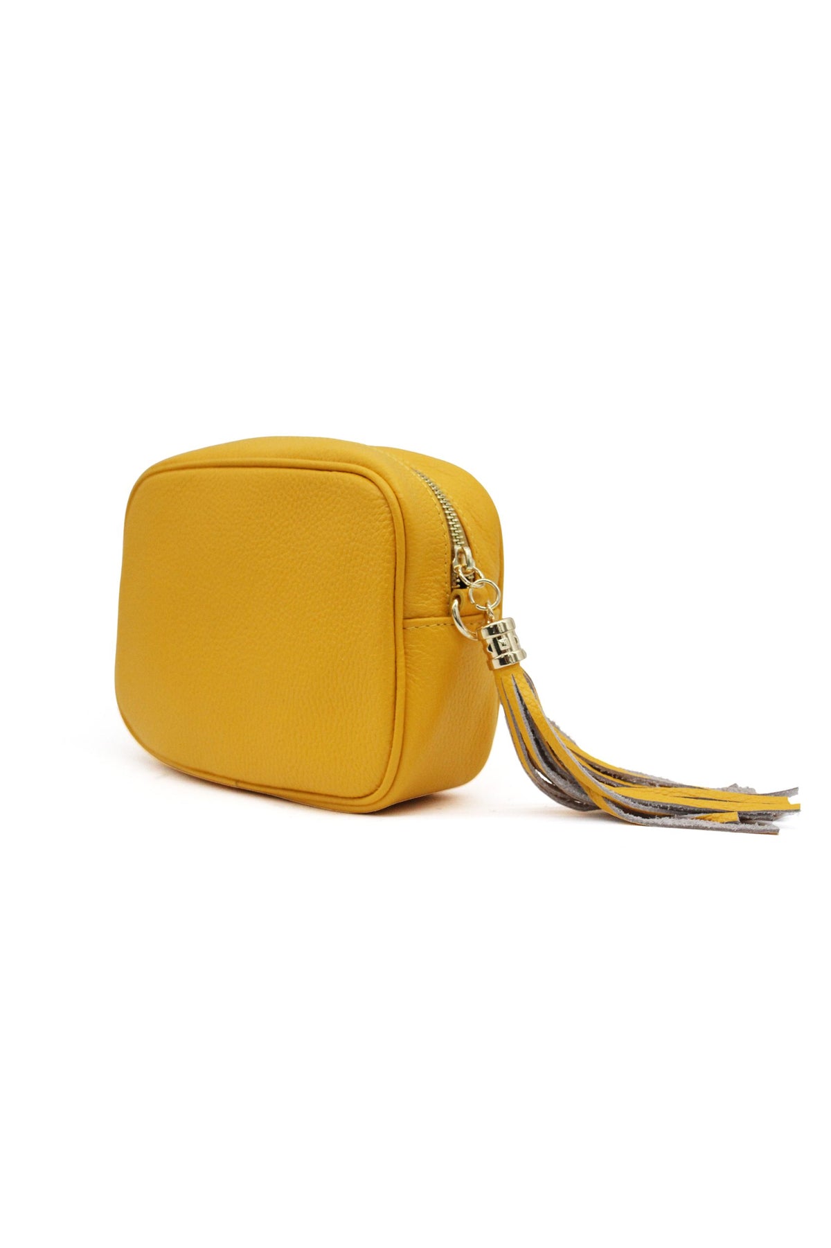 Italian Genuine Leather Crossbody Bag with Tassel Zipper image 21