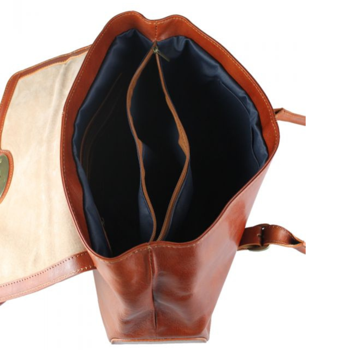 Classic Vintage Buckle Genuine Leather Shoulder Bag image 2