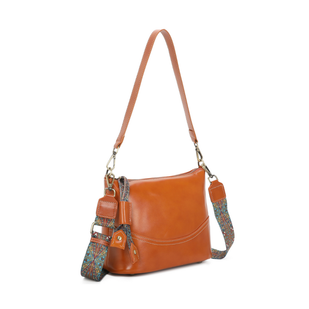 Boho-Chic Strap Genuine Leather Shoulder Bag image 6