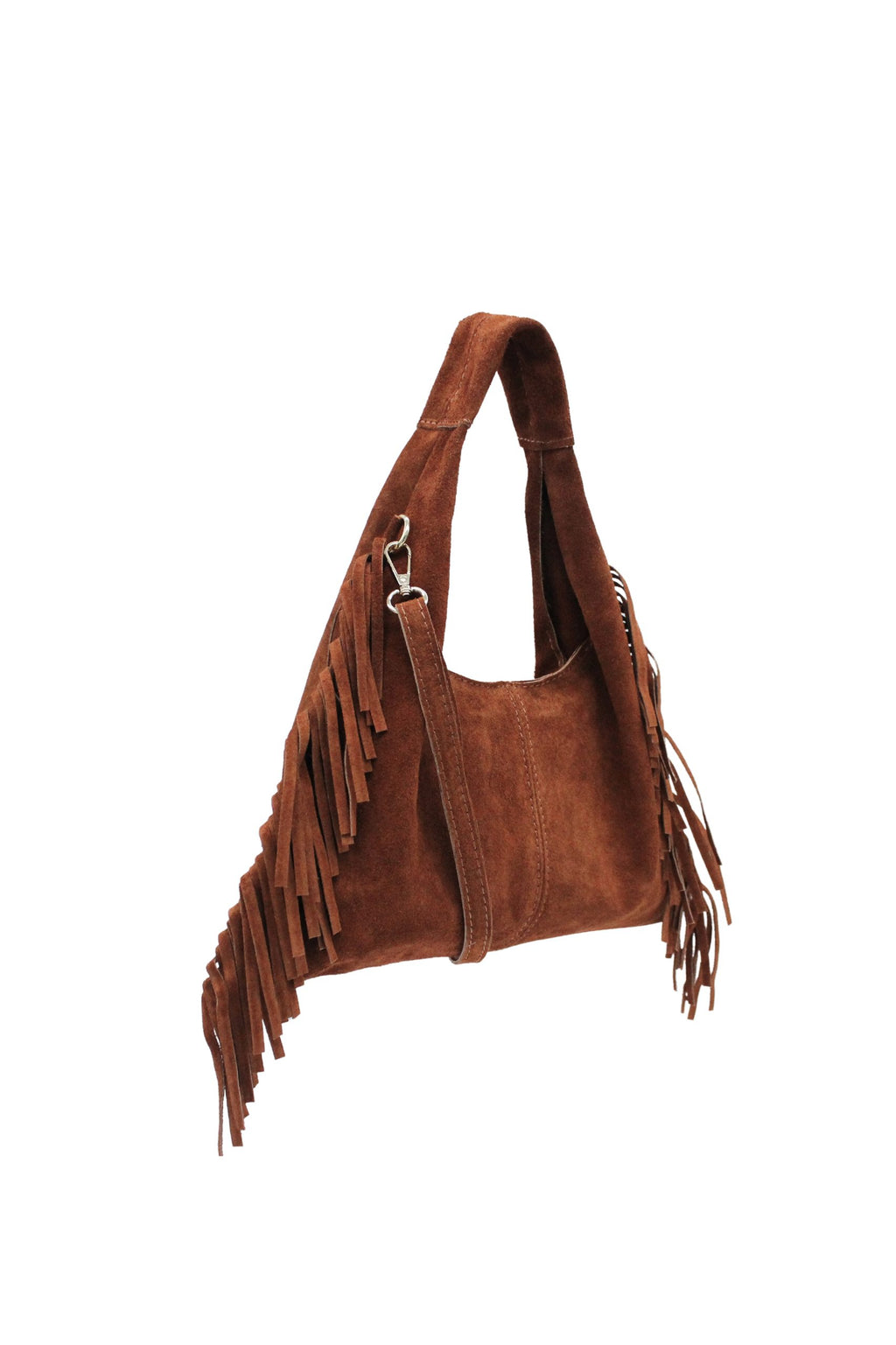 Italian Genuine Suede Fringe Crossbody Shoulder Bag image 15