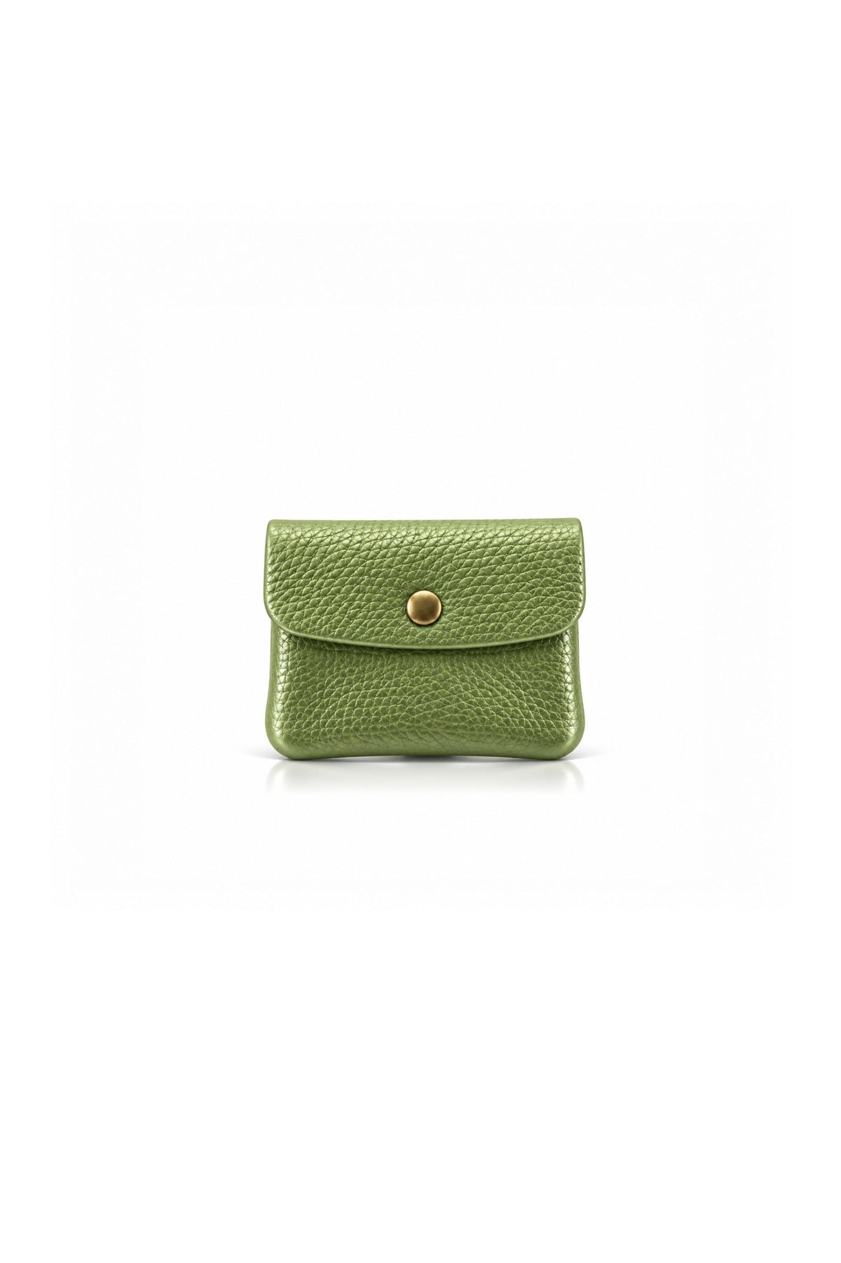 Genuine Italian Leather Compact Coin Purse with Snap Closure image 20
