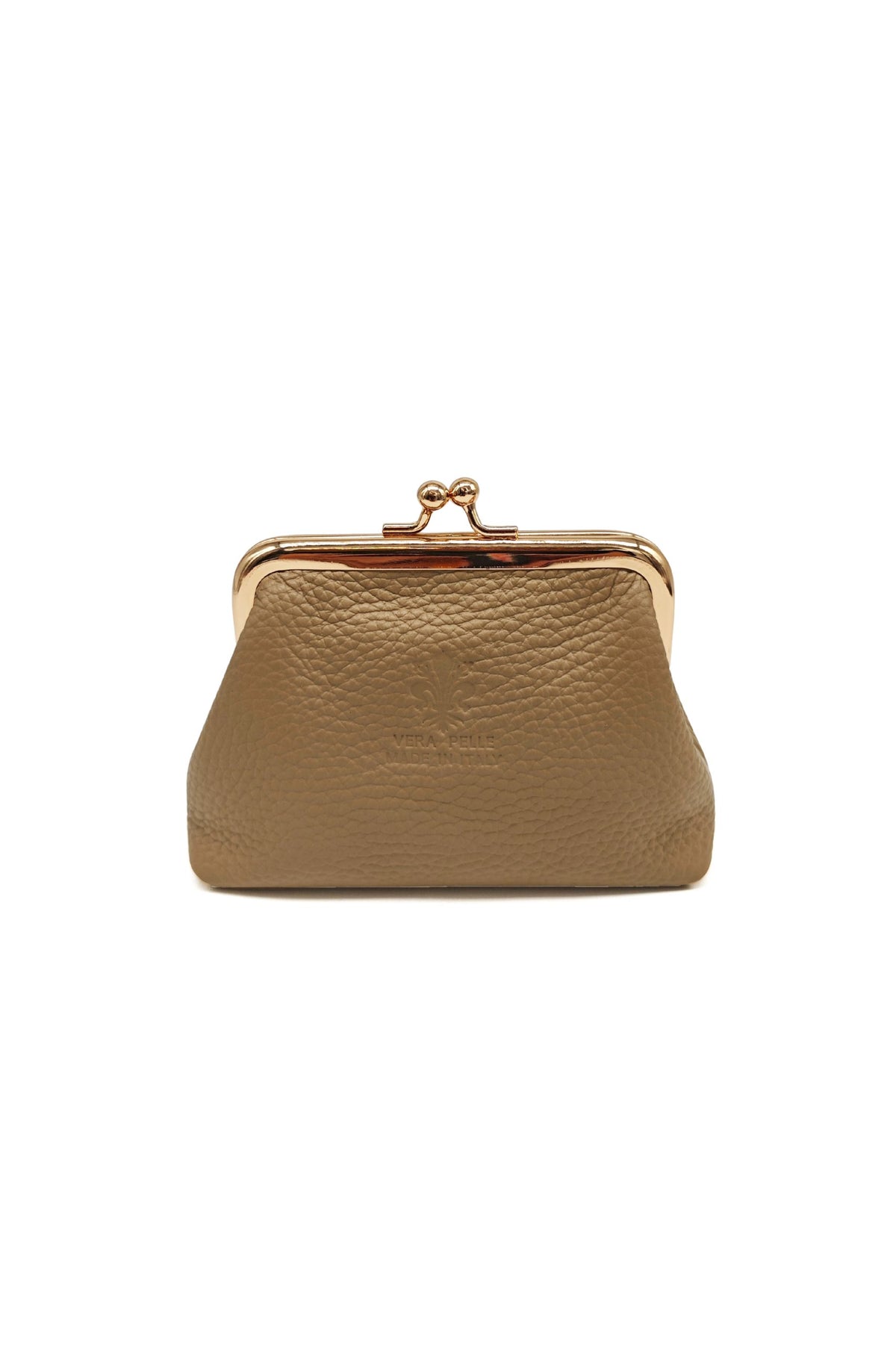 Genuine Italian Leather Coin Purse with Kiss Lock Frame image 35