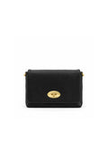 Genuine Italian Leather Flap Crossbody Bag with Turn Lock image 3