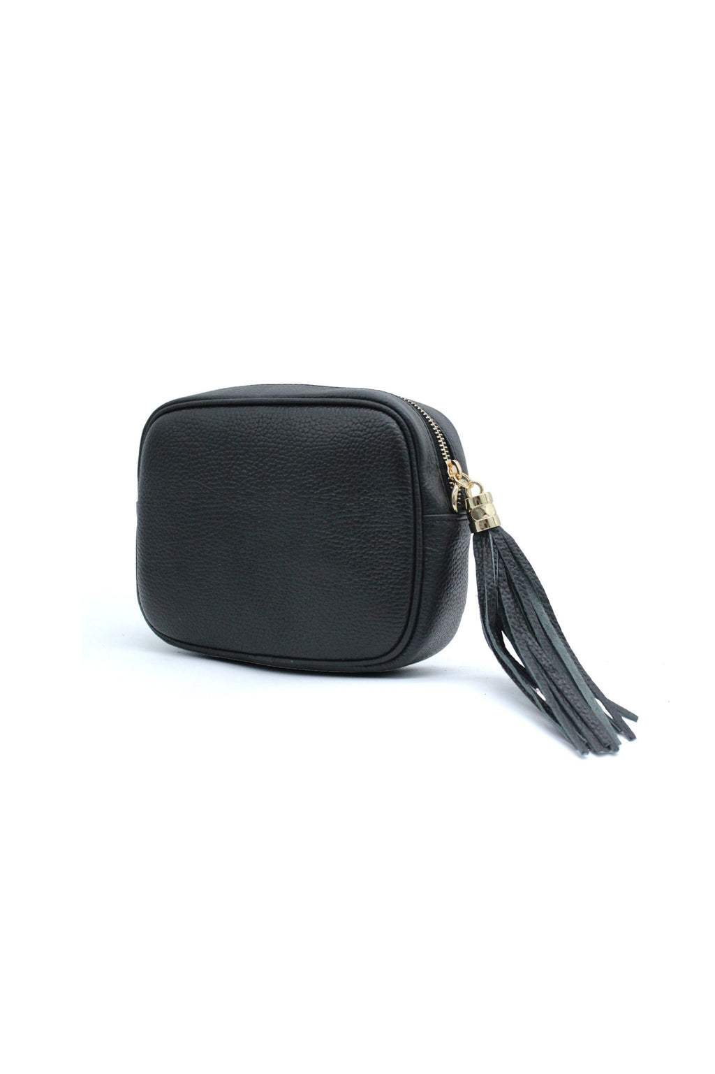 Italian Genuine Leather Crossbody Bag with Tassel Zipper image 12