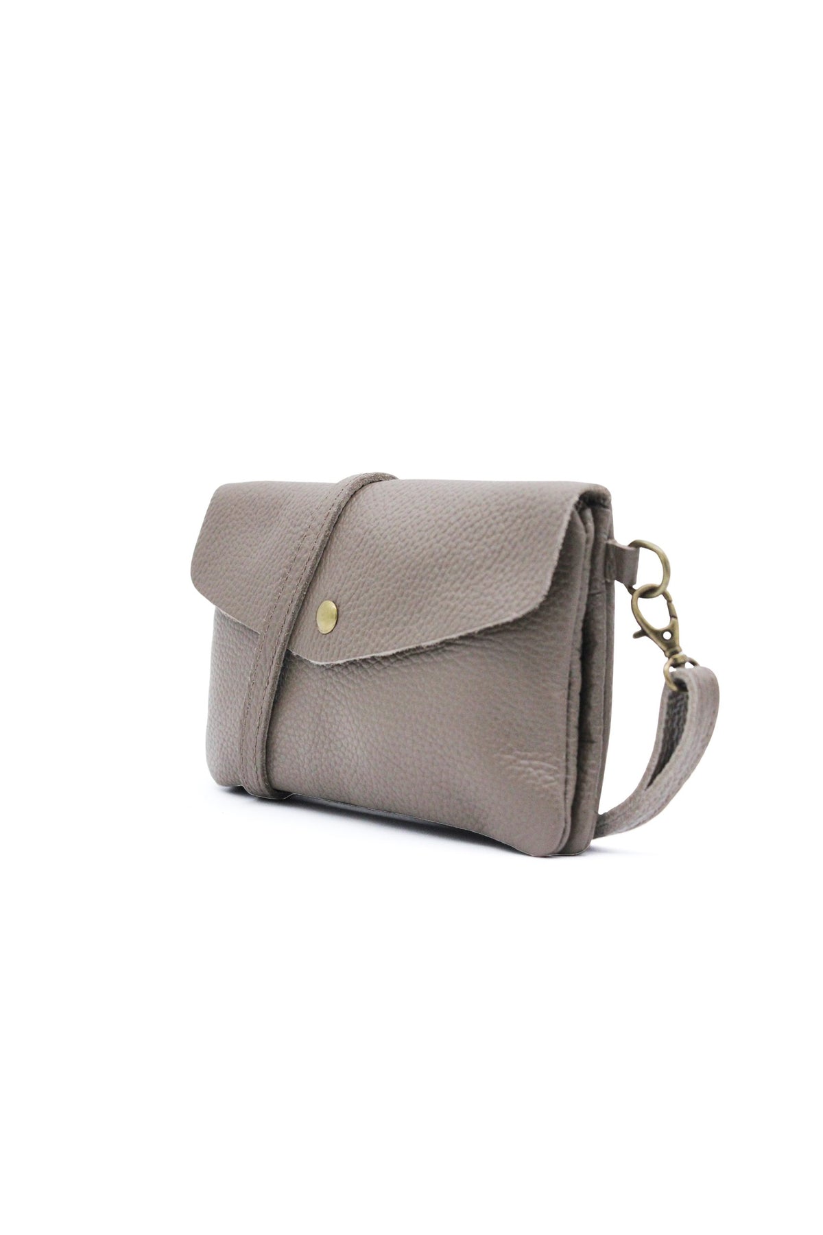 Genuine Leather Small Crossbody Purse with Double Compartments image 27
