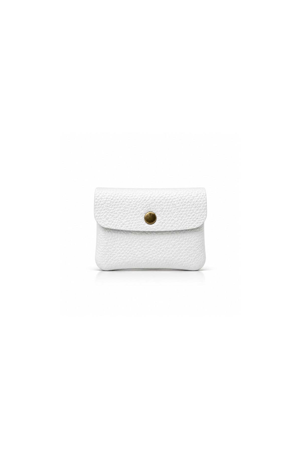 Genuine Italian Leather Compact Coin Purse with Snap Closure image 27
