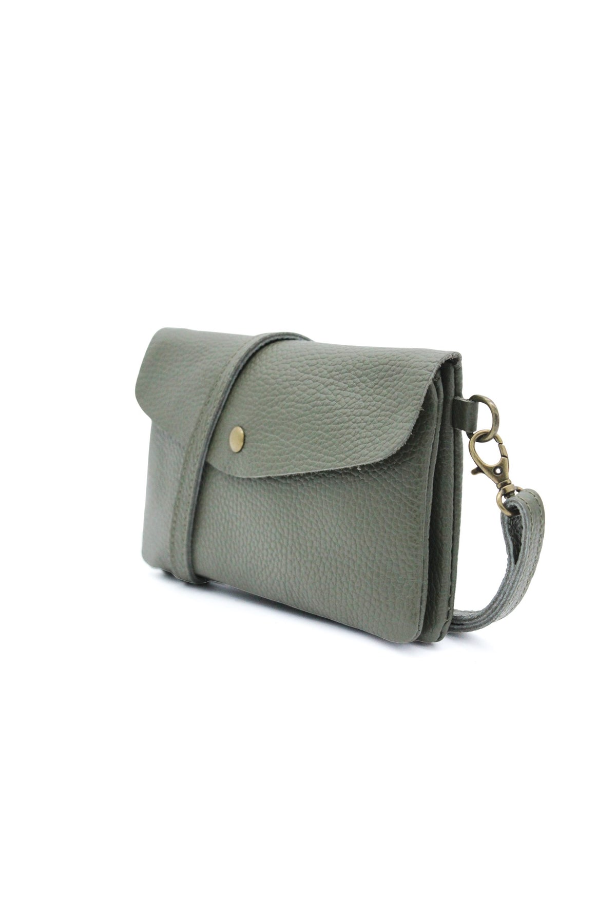 Genuine Leather Small Crossbody Purse with Double Compartments image 7