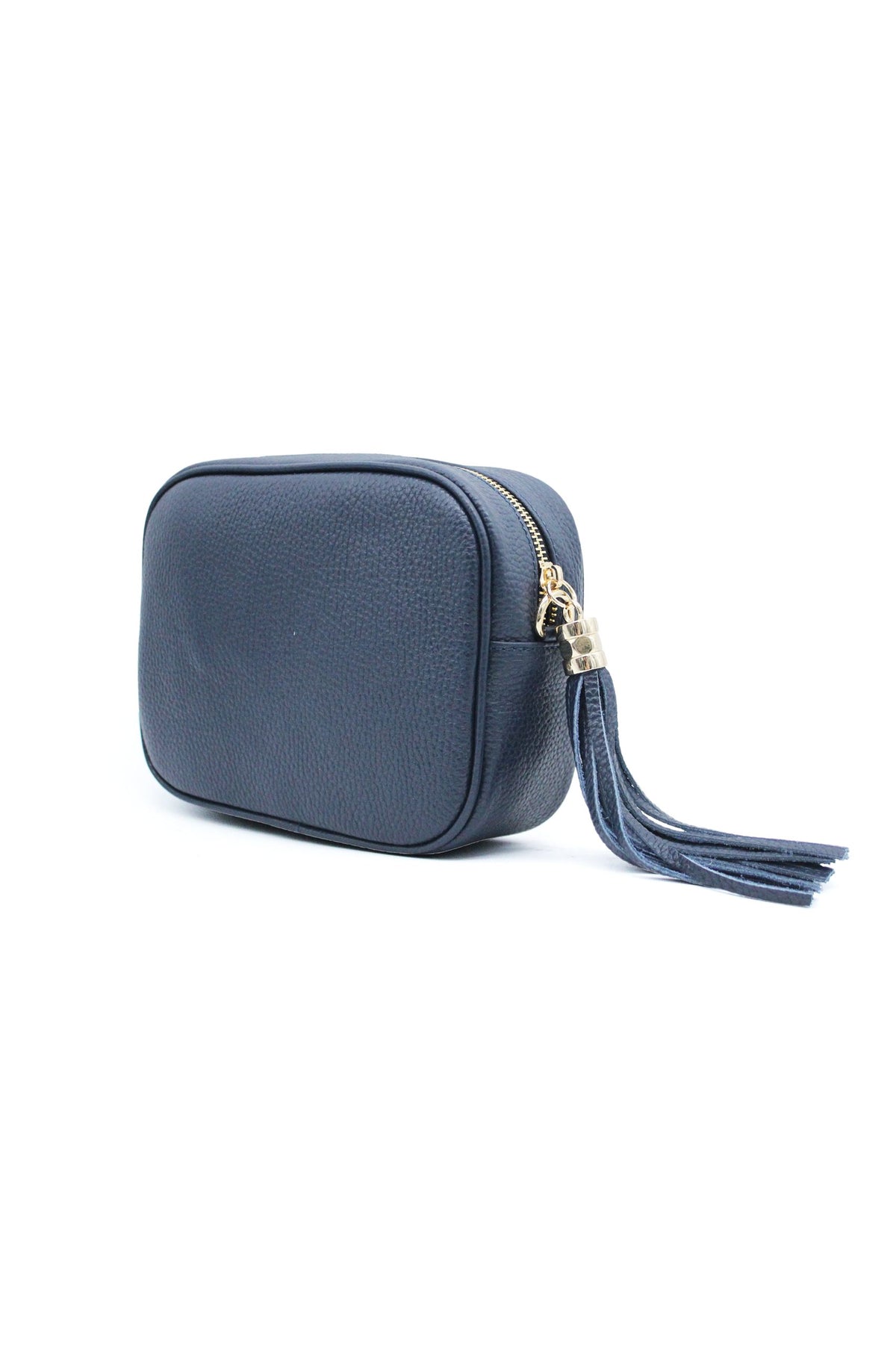 Italian Genuine Leather Crossbody Bag with Tassel Zipper image 30