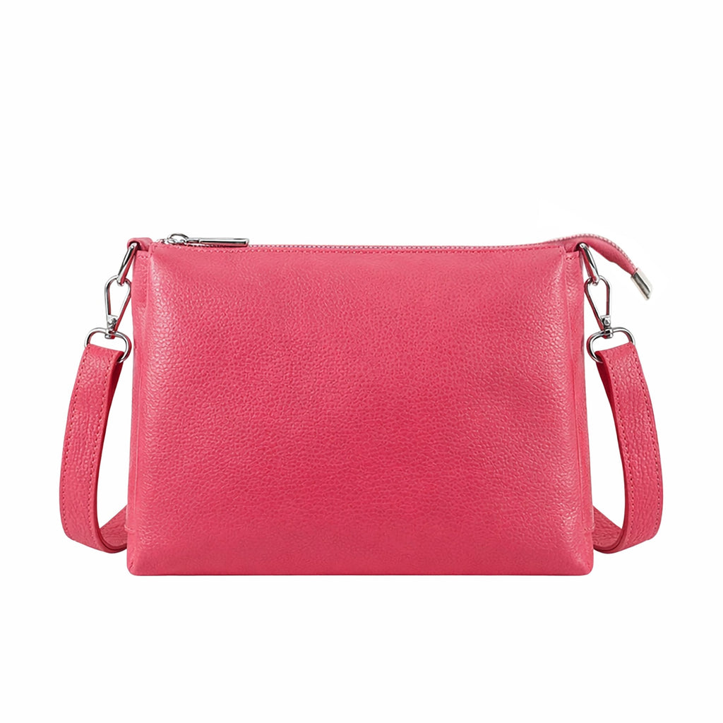 Genuine Leather Multi-Compartment Small Shoulder Handbag image 0