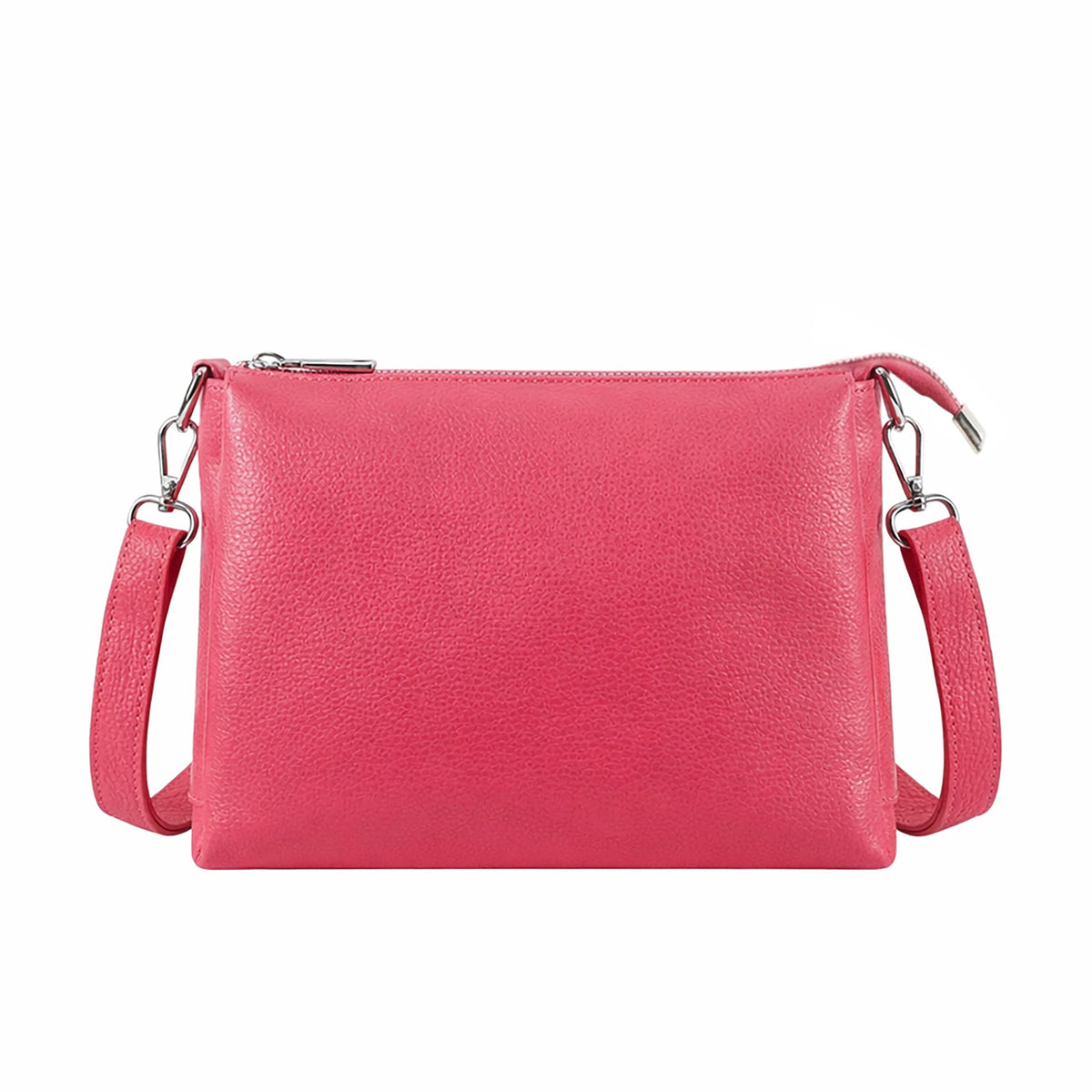 Genuine Leather Multi-Compartment Small Shoulder Handbag image 0