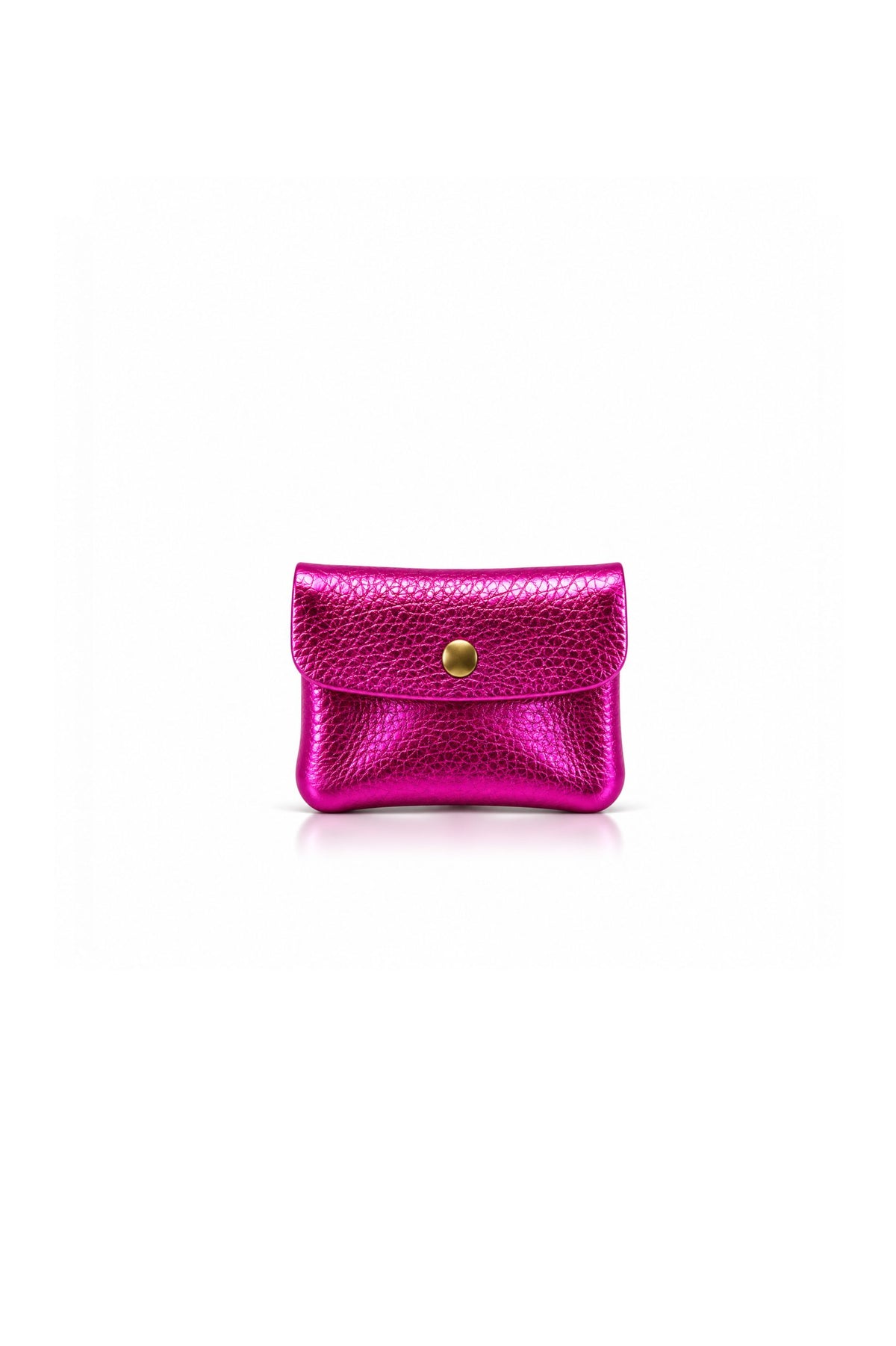Genuine Italian Leather Compact Coin Purse with Snap Closure image 9