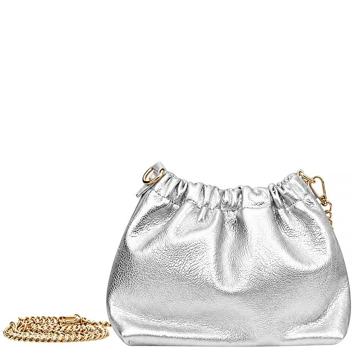 Elegant Genuine Italian Grained Leather Pouch Clutch Bag image 0