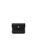 Genuine Italian Leather Compact Coin Purse with Snap Closure image 0