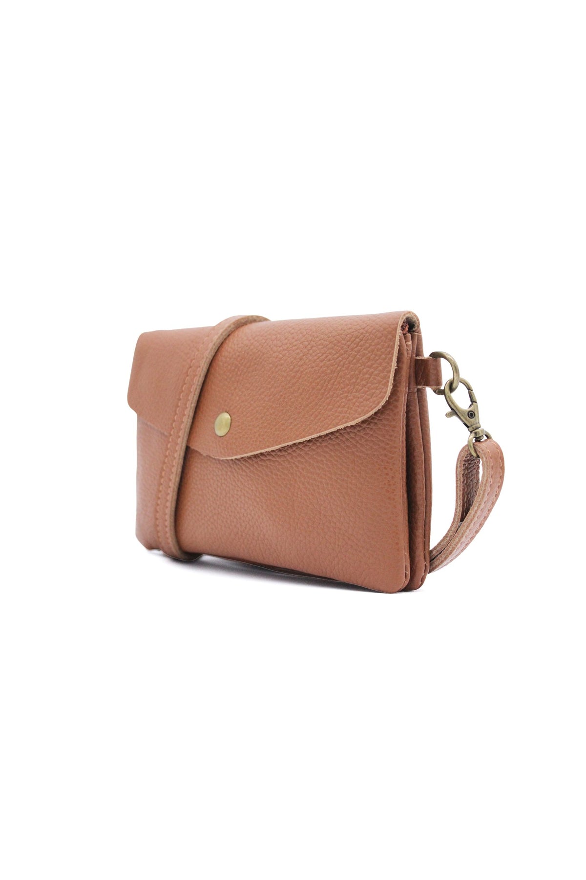 Genuine Leather Small Crossbody Purse with Double Compartments image 23