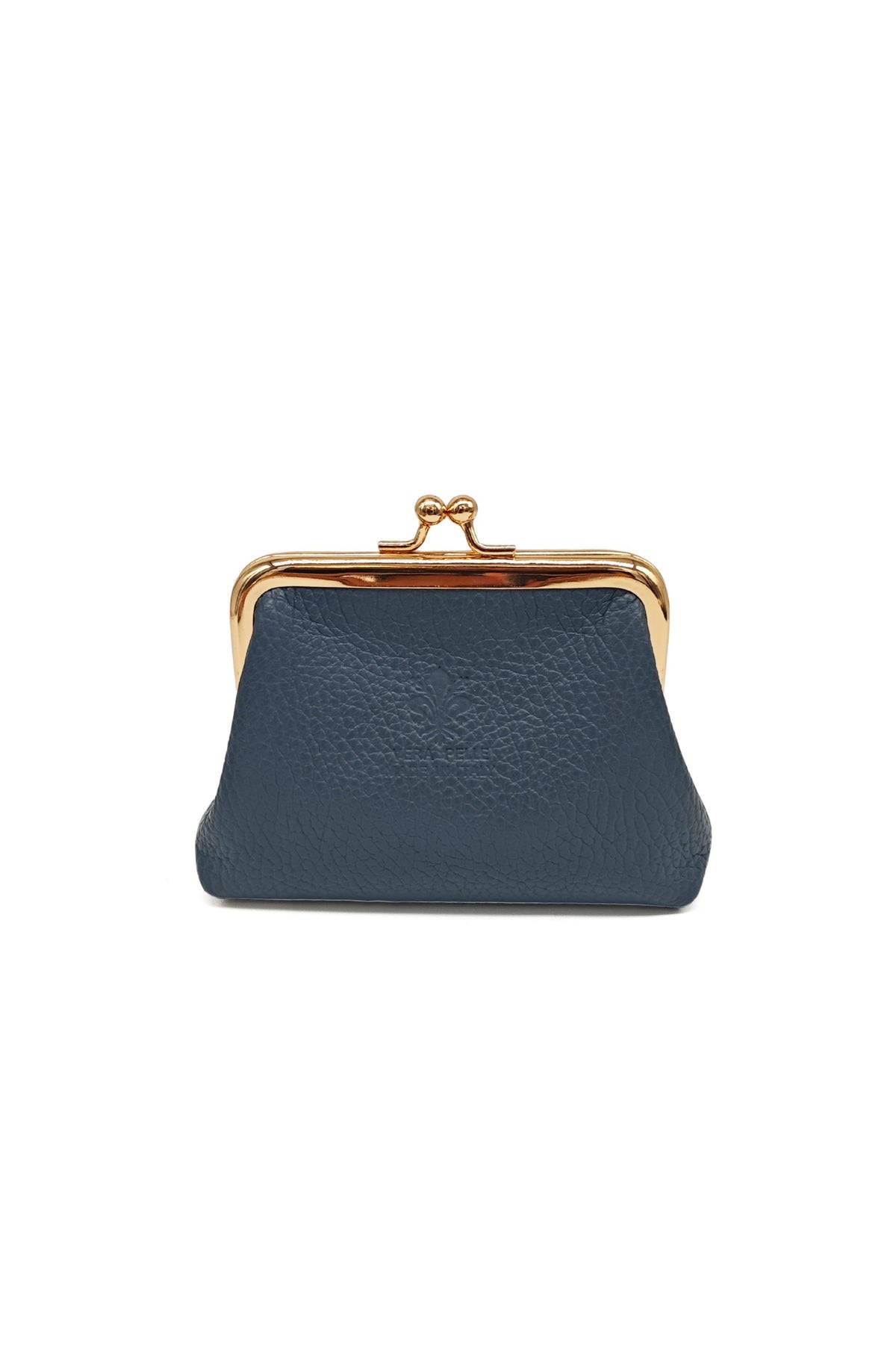 Genuine Italian Leather Coin Purse with Kiss Lock Frame image 21