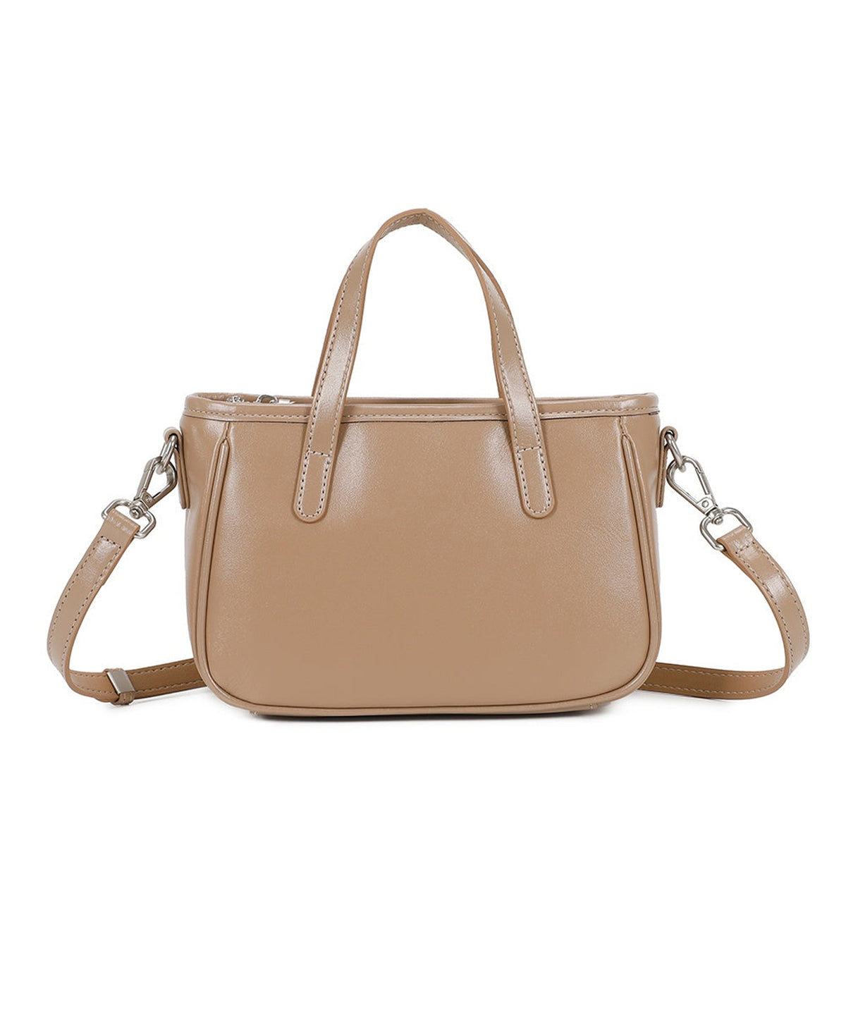 Sleek Design Compact Genuine Leather Shoulder Handbag image 0