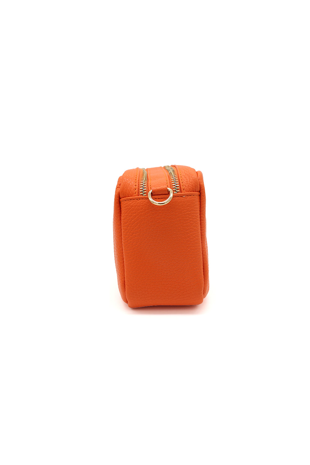 Italian Genuine Leather Crossbody Bag with Double Zipper Compartments image 3