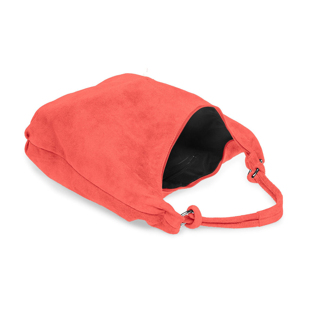 Large Slouch Italian Suede Leather Hobo Tote Bag image 4
