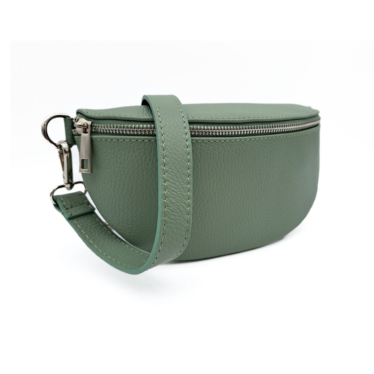 Italian Real Leather Bum Bag Style Crossbody Bag image 1