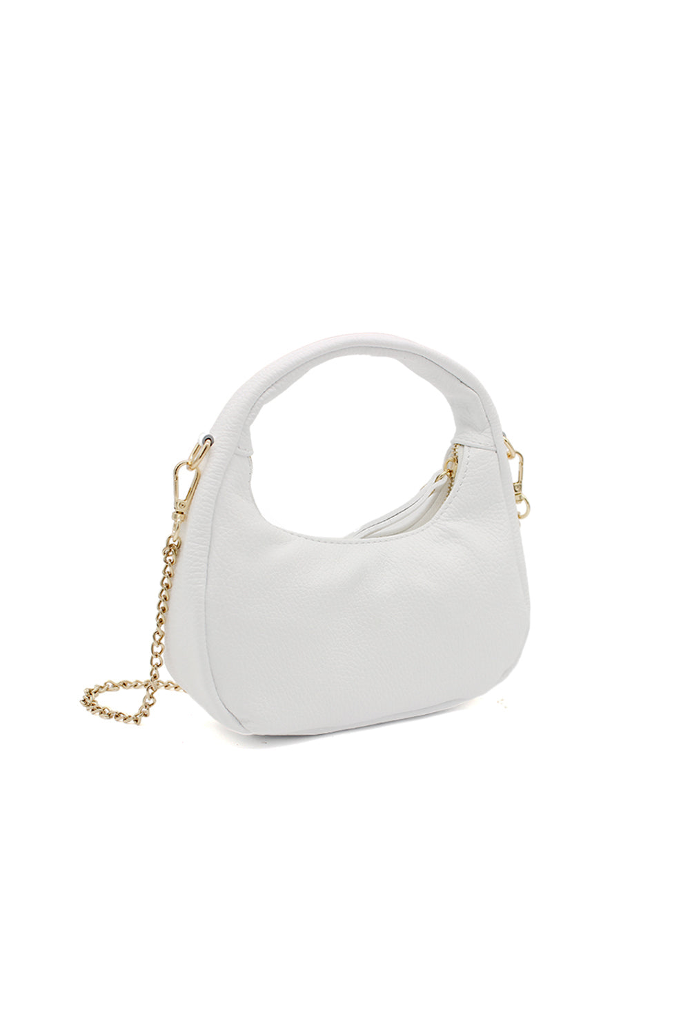 Chic Genuine Italian Leather Crossbody Bag with Elegant Chain Strap image 6