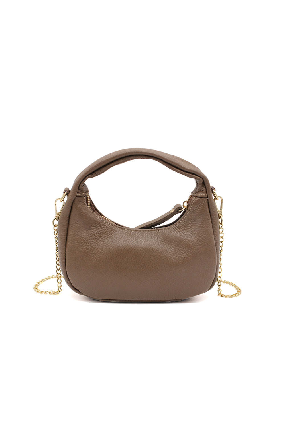 Chic Genuine Italian Leather Crossbody Bag with Elegant Chain Strap image 11