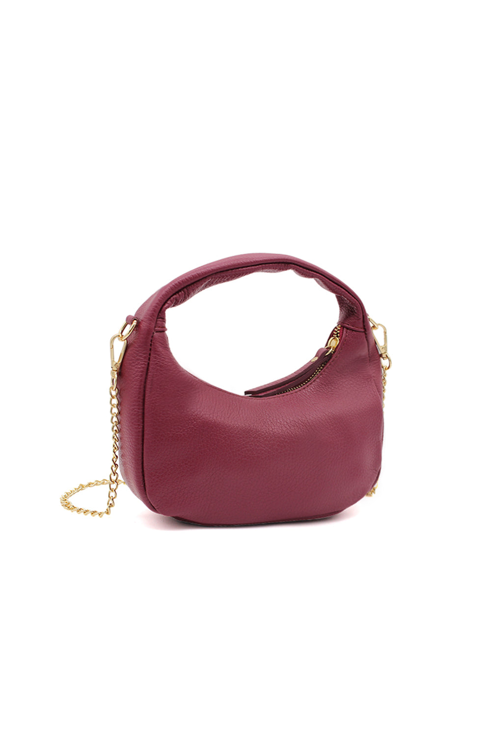 Chic Genuine Italian Leather Crossbody Bag with Elegant Chain Strap image 20