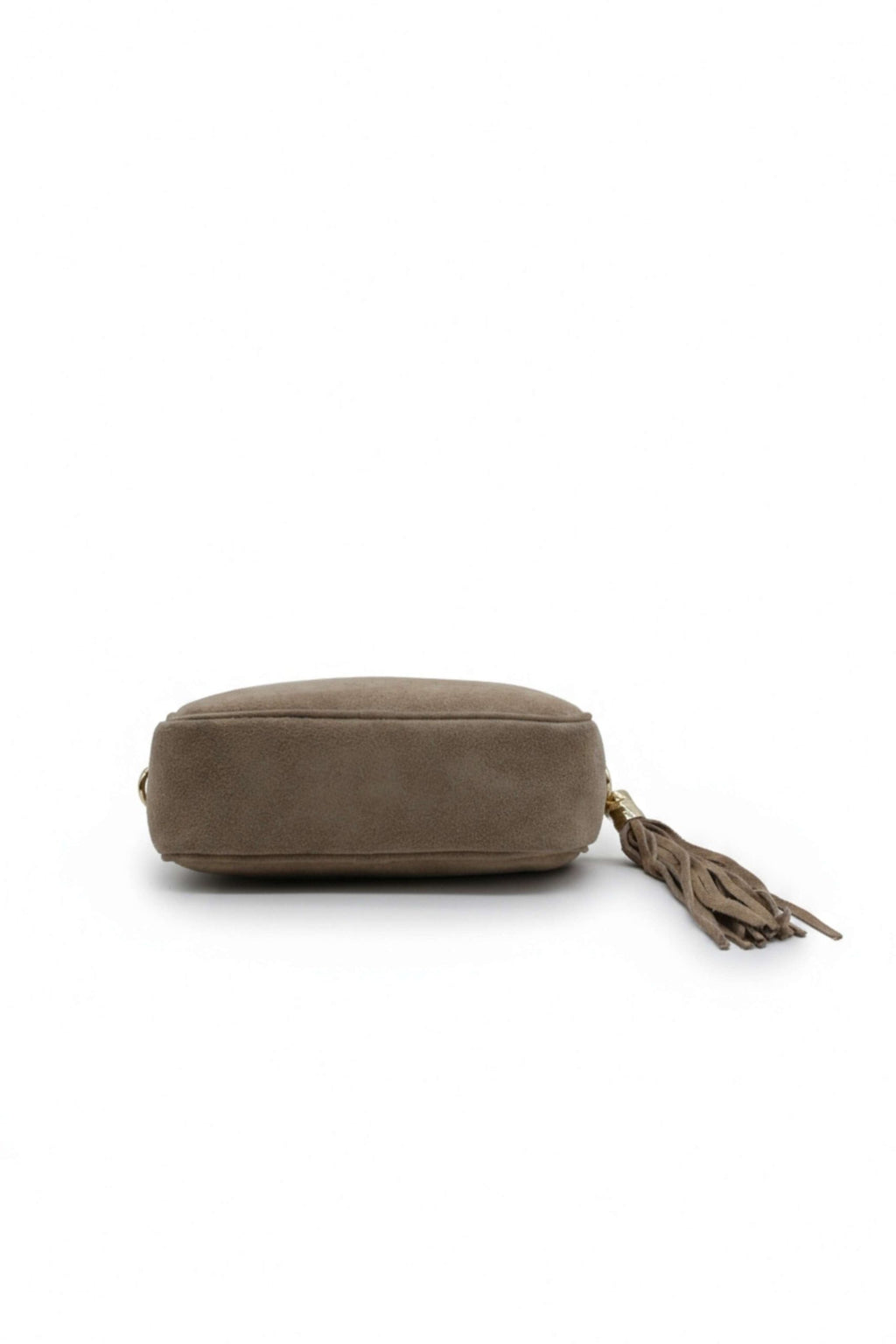 Genuine Italian Suede Leather Crossbody Bag with Tassel Zip image 14