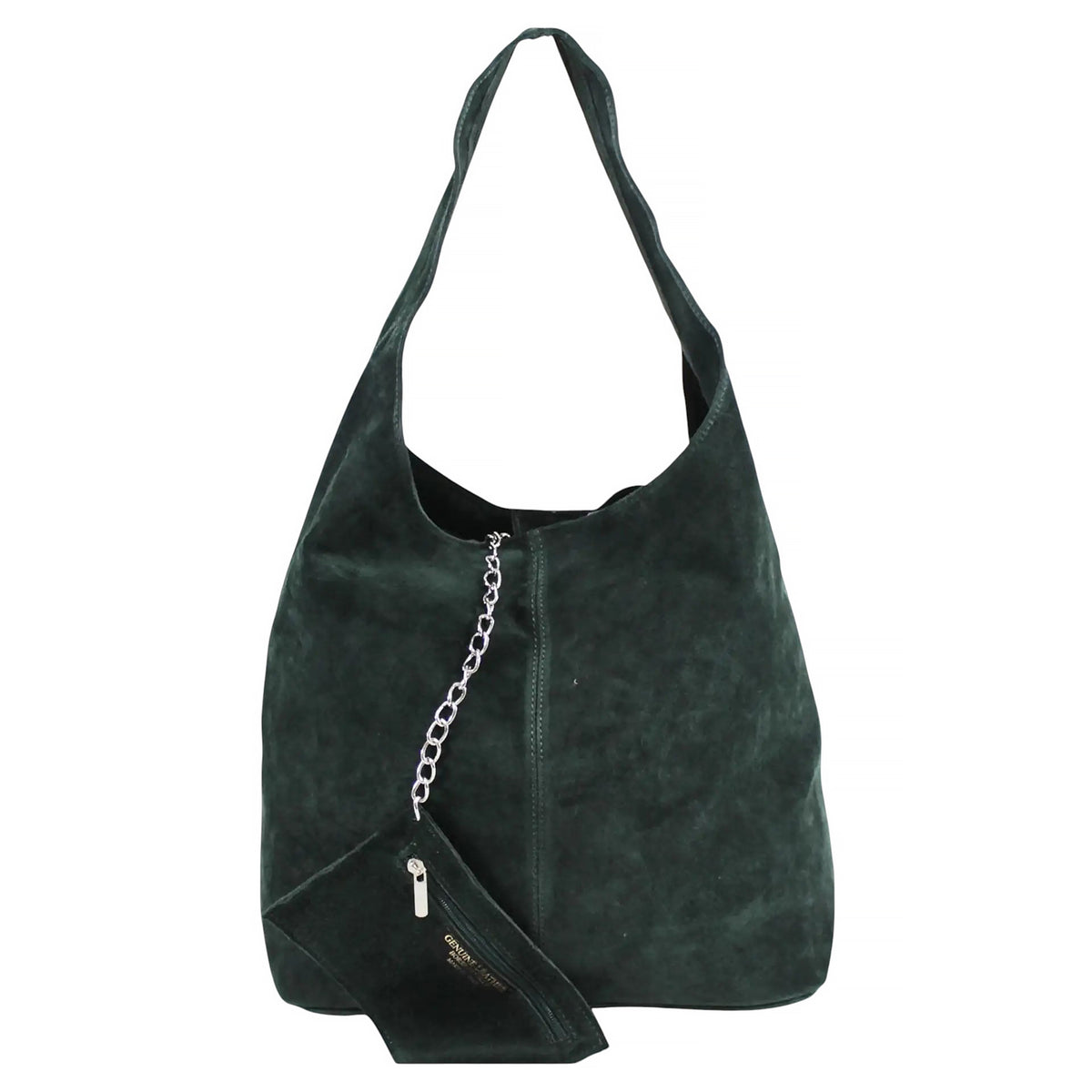 Slouch Genuine Italian Suede Large Tote Bag With Detachable Purse
