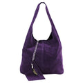 Slouch Genuine Italian Suede Large Tote Bag With Detachable Purse