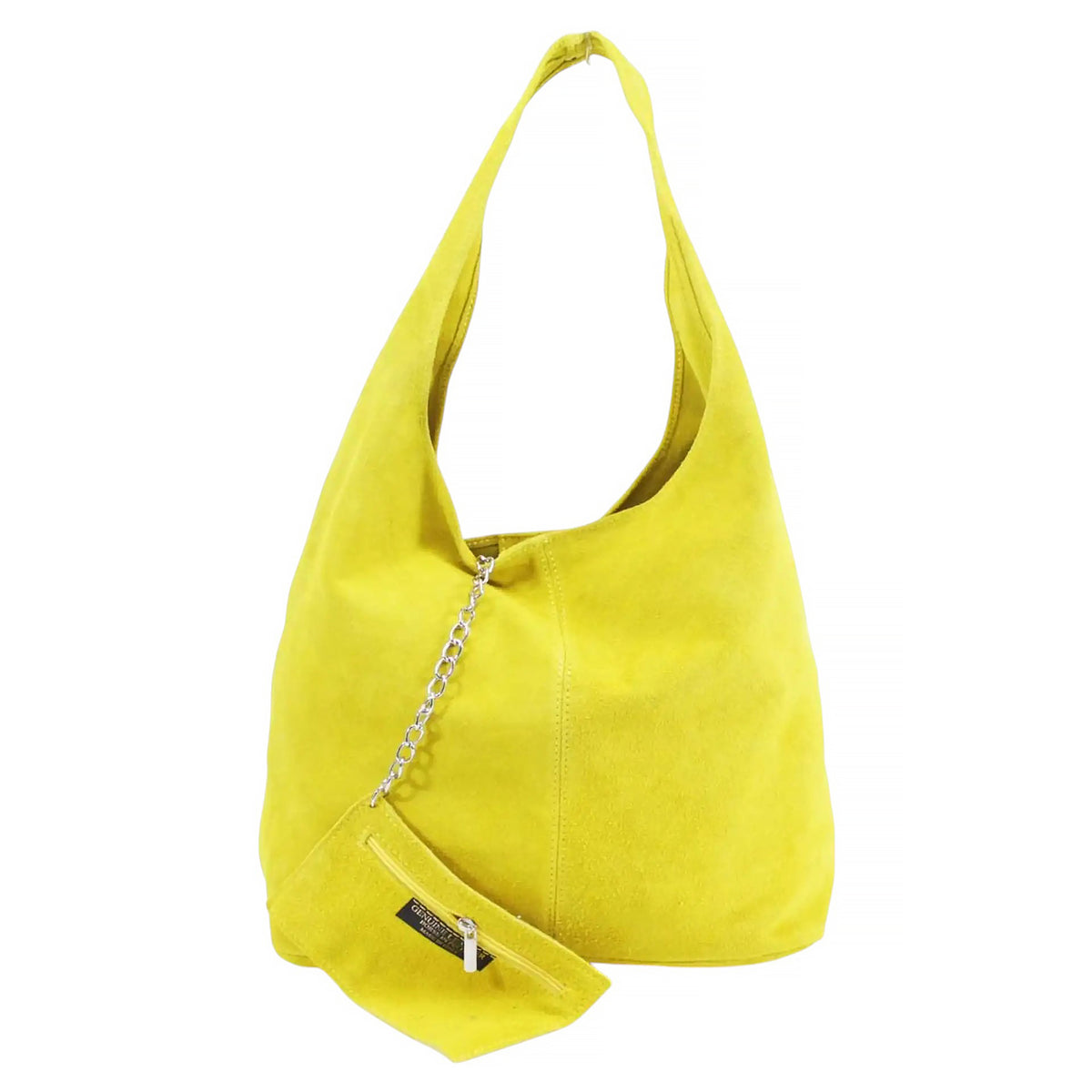 Slouch Genuine Italian Suede Large Tote Bag With Detachable Purse