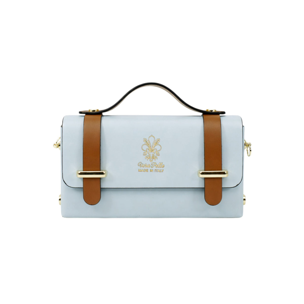 Genuine Italian Leather Structured Crossbody Mini Bag image 0