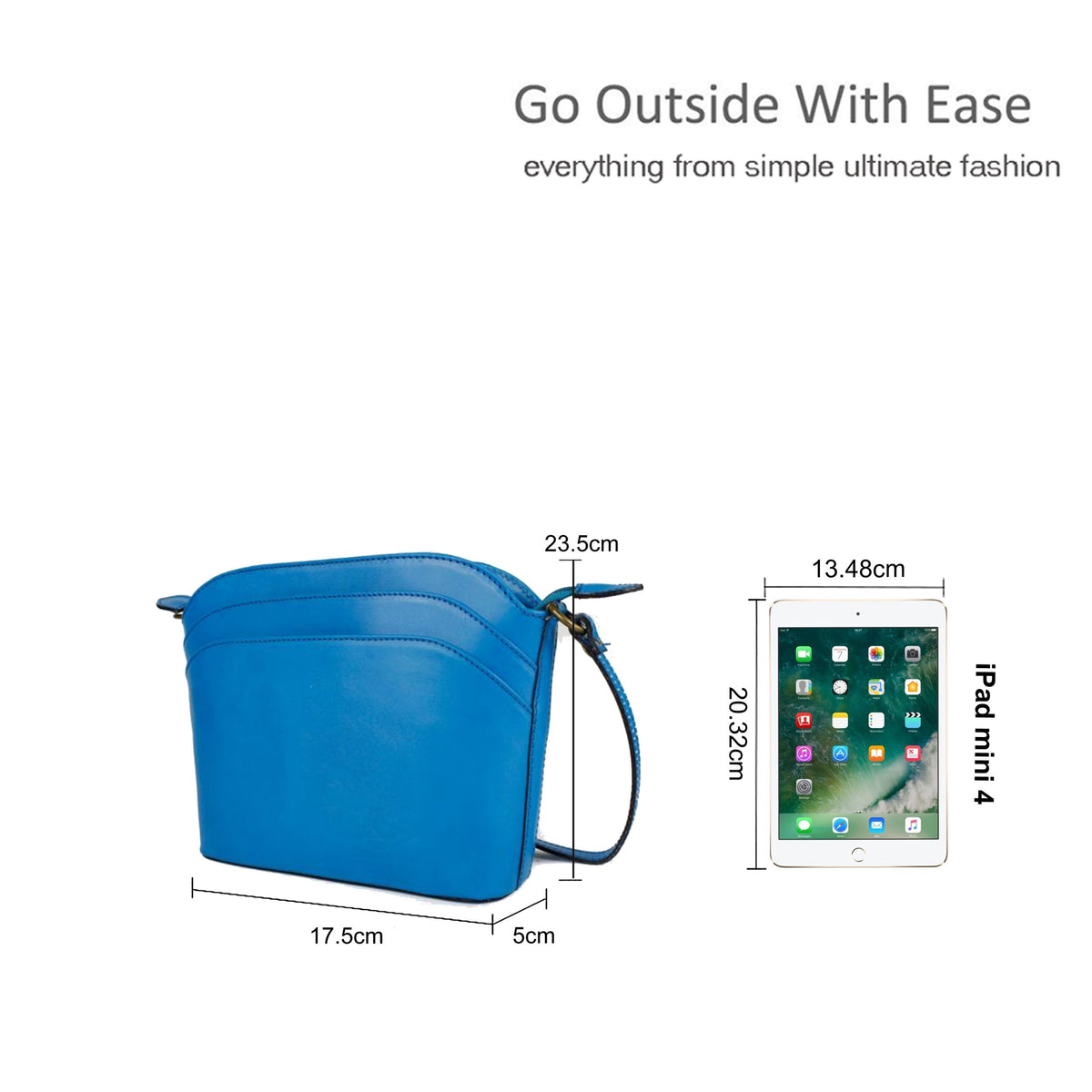 Sleek Design Compact Genuine Leather Shoulder Bag image 1