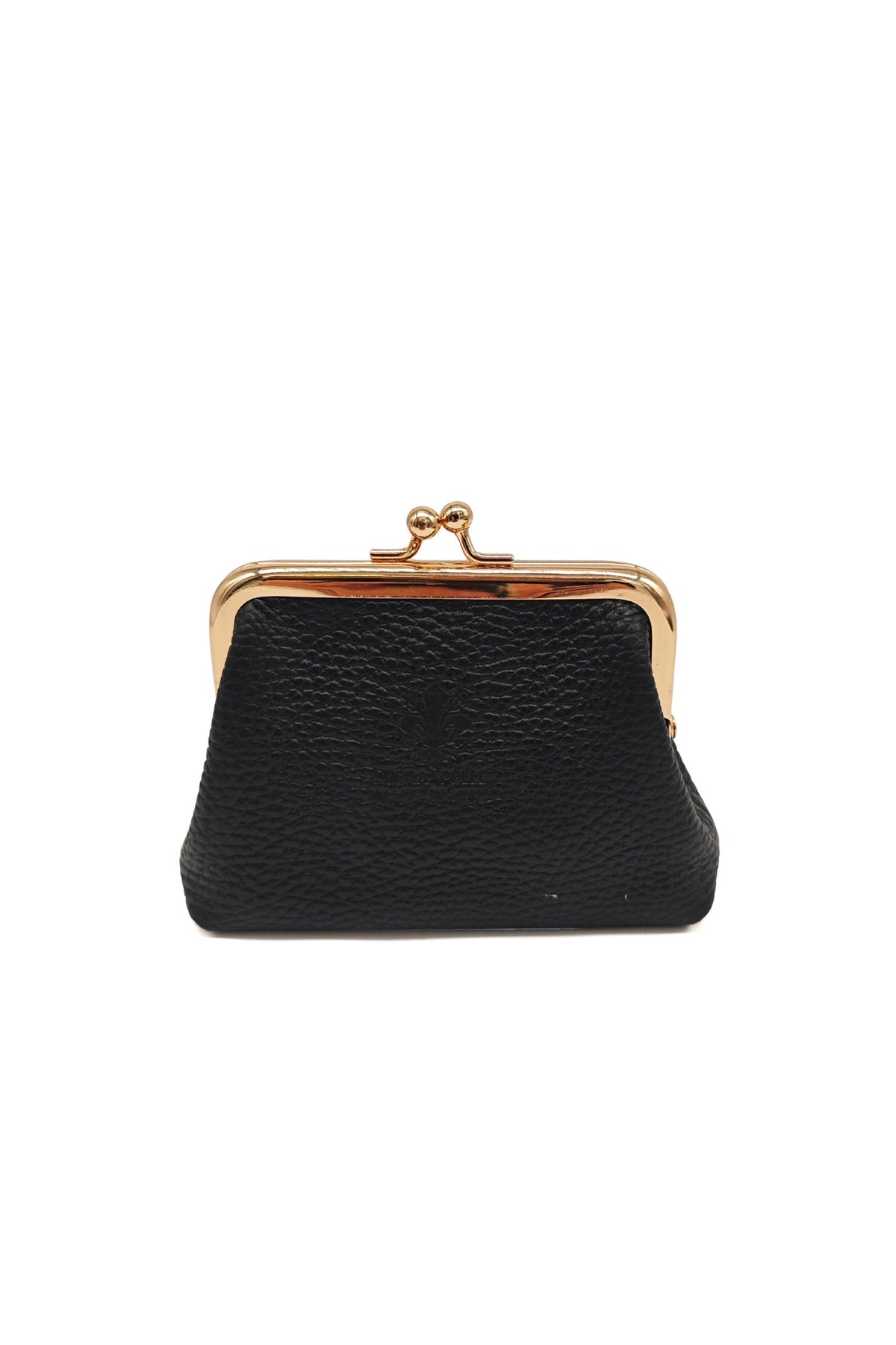 Genuine Italian Leather Coin Purse with Kiss Lock Frame image 5