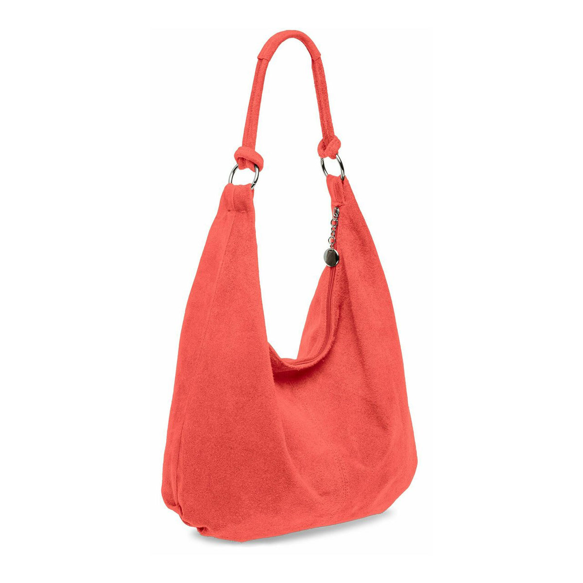 Large Slouch Italian Suede Leather Hobo Tote Bag image 1