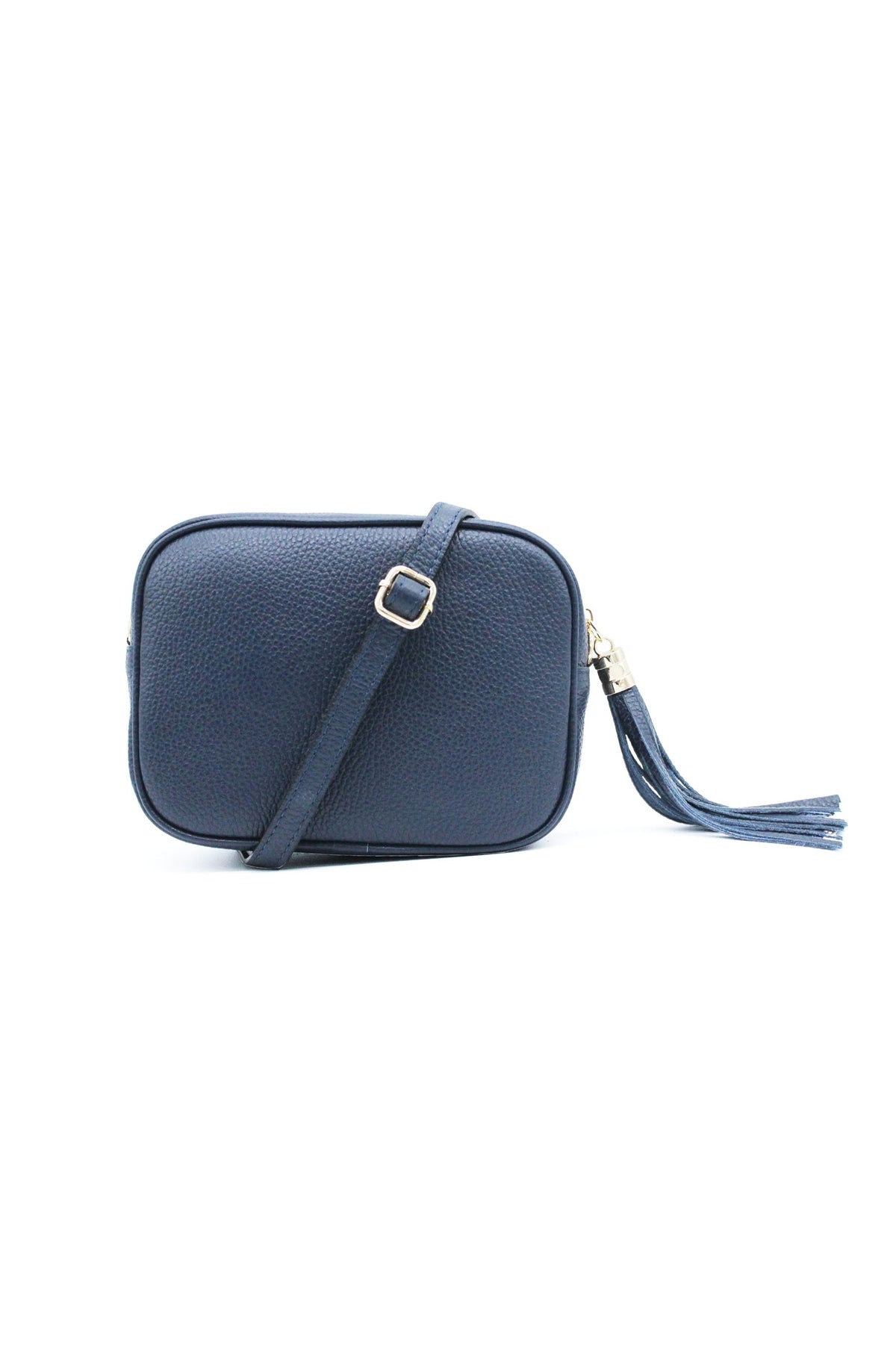 Italian Genuine Leather Crossbody Bag with Tassel Zipper image 29